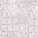 Kunstleer 7co 7nature krokodil wit/zilver op bestelling