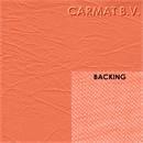 Kunstleer anti-vandalisme oranje op bestelling per/m