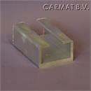 Glaswagenprofiel aluminium lijst in overleg per/2x5M