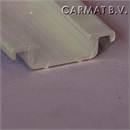 Aluminium lijst v/ stootrubber afname per/2x5M