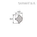 Pees 7profiles EPDM zwart afname per/50M (=4040000)