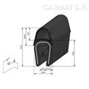 Kantprofiel PVC/rubber  1-4 MM kraal boven afname per/50M