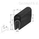 Kantprofiel PVC/rubber 1-2 MM kraal boven afname per/100M