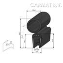 Kantprofiel EPDM 1-3 MM kraal boven afname per/50M