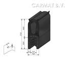 Kantprofiel EPDM 1-3 MM kraal boven afname per/50M