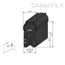 Kantprofiel EPDM 1-3 MM kraal boven afname per/100