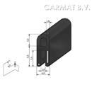 Kantprofiel EPDM 1-2 MM kraal boven afname per/100M