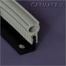 Klemprofiel 7profiles siliconen kraal boven blauw per/100M