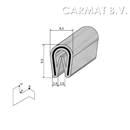Klemprofiel PVC 4610026 lengtes 1313 MM min. afname/4.150ST