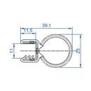 RUBBER KLEMPROFIEL 9,5-10,5 MM KRAAL BOVEN in overleg