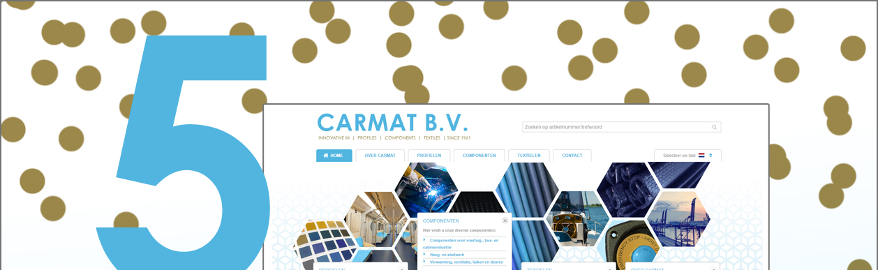 De Carmat Webshop bestaat 5 jaar!
